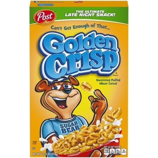 12-PACK OF Cereal Golden Crisp, 12 - 14.75 Oz