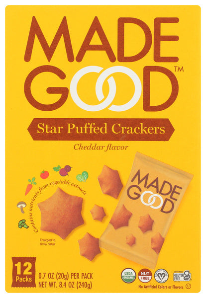 4-PACK OF Cracker Cheddar Madegood 8.4 oz