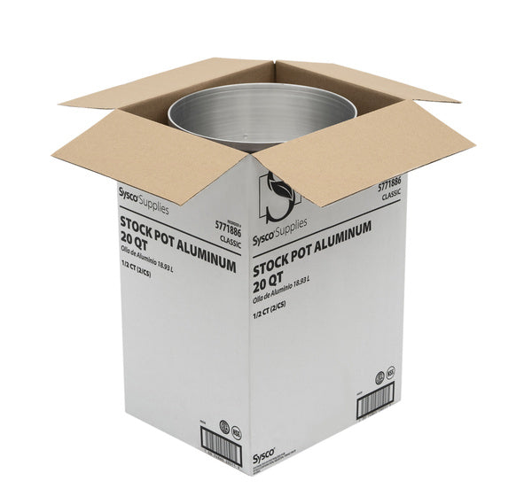 20 QT-PACK OF POT STOCK ALUMN STD WEIGHT