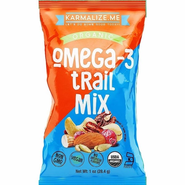 24-PACK OF Organic Trail Mix Omega-3, Karmalize