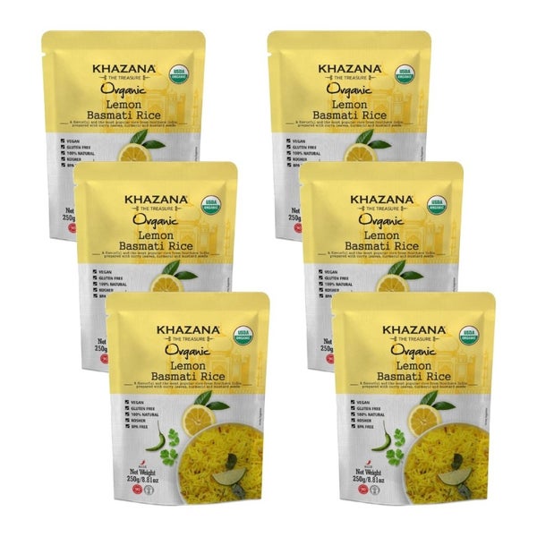 6-PACK OF Rice Basmati Ready To Eat Khazana 8.81 oz