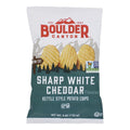 12-PACK OF Potato Chip White Cheddar Boulder Canyon Chips 6 oz