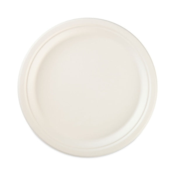 30-PACK OF Plate Paper Hefty ECOSAVE Sugarcane Plates - 6.75 Inch Disposable Dinnerware in White (30 Count)