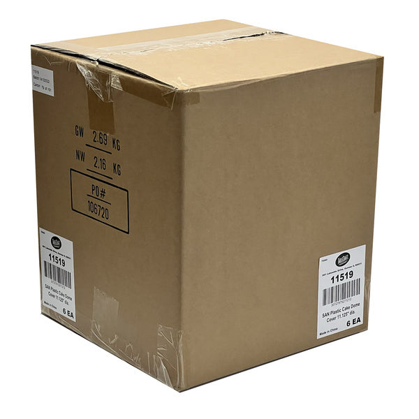 6 CT-PACK OF DOME CAKE PLAS RND CLR 11D