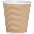 5-PACK OF CUP PAPER BROWN, HOT - 25 CUPS PER PACK -