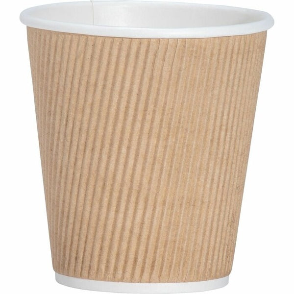 5-PACK OF CUP PAPER BROWN, HOT - 25 CUPS PER PACK -