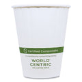 1000-PACK OF Cup Paper World Centric 12 oz Double Wall Paper Hot Cups - Eco-Friendly & Compostable, 1000 Count