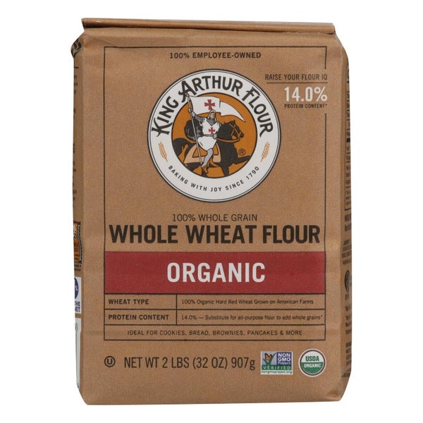 12-PACK OF Flour Whl Wheat Organic King Arthur (Baking Prod) 2 lb