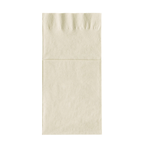 8-PACK OF NAPKIN DINNER POCKET ECRU 2 PL