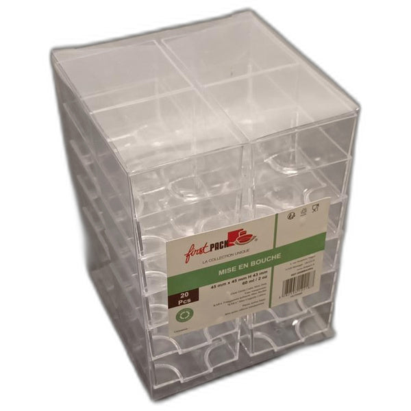 20 CT-PACK OF CUP PLASTIC CLR GREEN 2 OZ