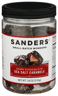 6-PACK OF CHOCOLATE DARK SEA SALT CARAMELS 18 OUNCE - CASE OF 6
