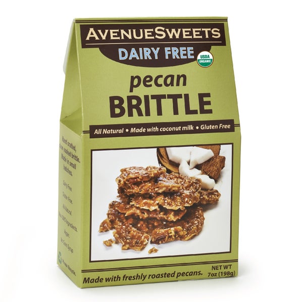 12-PACK OF Brittle Pecan Box Dairy Free Vegan, AvenueSweets
