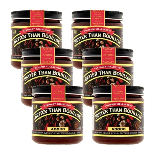 6-PACK OF Soup Base Adobo Better Than Bouillon 8 oz
