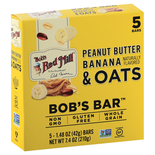 6-PACK OF SNACK BAR PENUT BUTTER BANANA & OATS