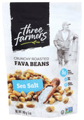 6-PACK OF SNACK CRUNCH ROASTED FAVE BEANS, SEA SALT