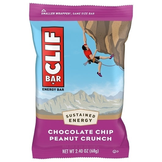 30-PACK OF Bar Chocolate Chip Peanut Crunch Energy Bar Clif, 6 - 5 - 2.4 Oz