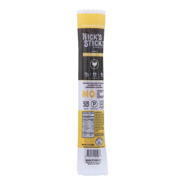 25-PACK OF Meat Stick Range Chicken Nick's Sticks 1.7 oz