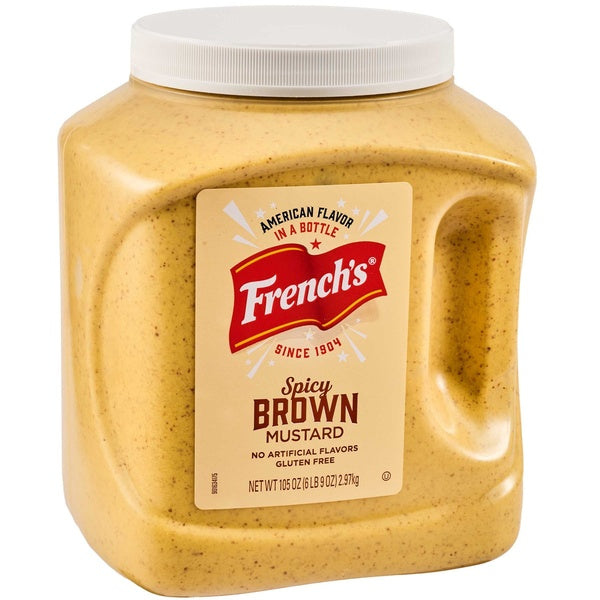 4-PACK OF MUSTARD BROWN BOLD & SPCY