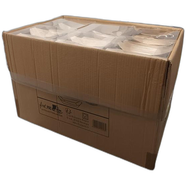 100 CT-PACK OF LEAF BAMBOO BOAT 12 OZ