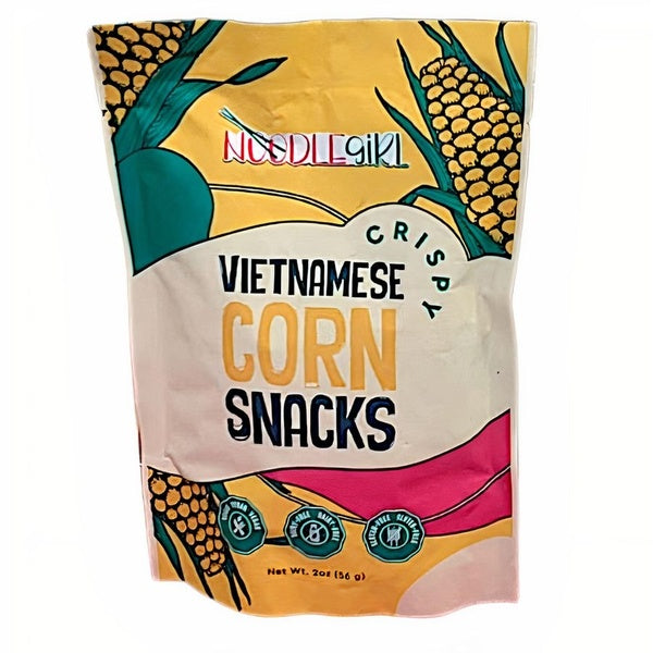 24-PACK OF Snack Kernel, Vietnamese Crispy Corn Snacks, Noodle Girl