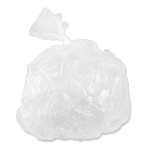 500-PACK OF Inteplast Group High-Density Clear Can Liners - 30 Gallon, 16 Micron, 30" x 37" - 25 Bags/Roll, 20 Rolls/Carton for Easy Dispensing