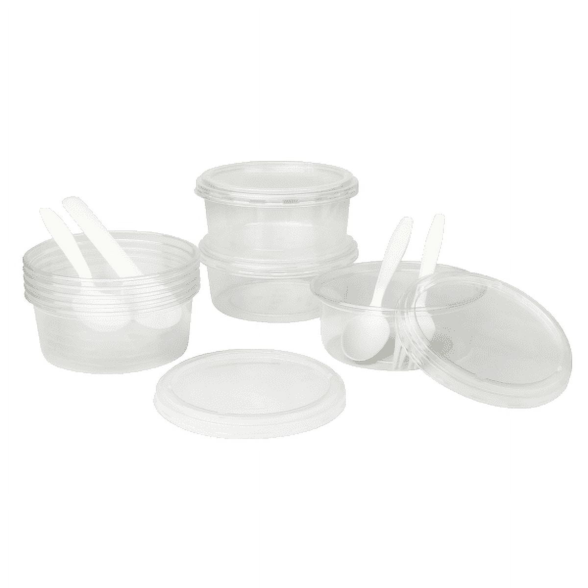 500-PACK OF Container Takeout Karat Earth 8oz PLA Eco-Friendly Deli Containers (117mm) - 500 pcs