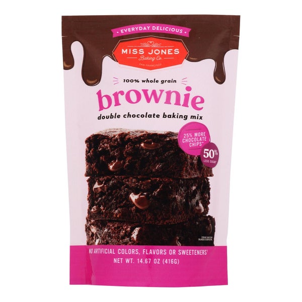 6-PACK OF Mix Brownie Chocolate Miss Jones Baking Co 14.67 oz