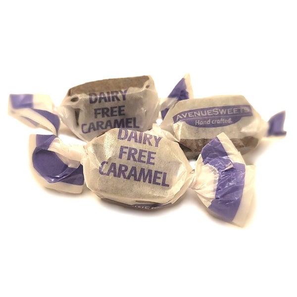 3-PACK OF Candy Caramels Chocolate Sea Salt Dairy Free Vegan Bulk (approx 38 caramels), AvenueSweets