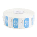 1000CT-PACK OF LABEL ROLL MONDAY 1 BLUE