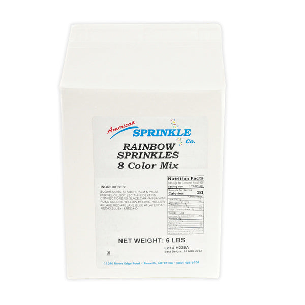 4- PACK OF SPRINKLE RAINBOW 8 COLR