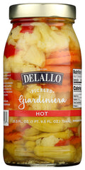 6-PACK OF Giardiniera Hot Delallo 25.5 oz