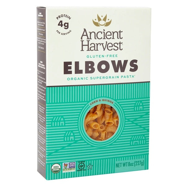 12-PACK OF Pasta Elbow Bulk Ancient Harvest 8 oz