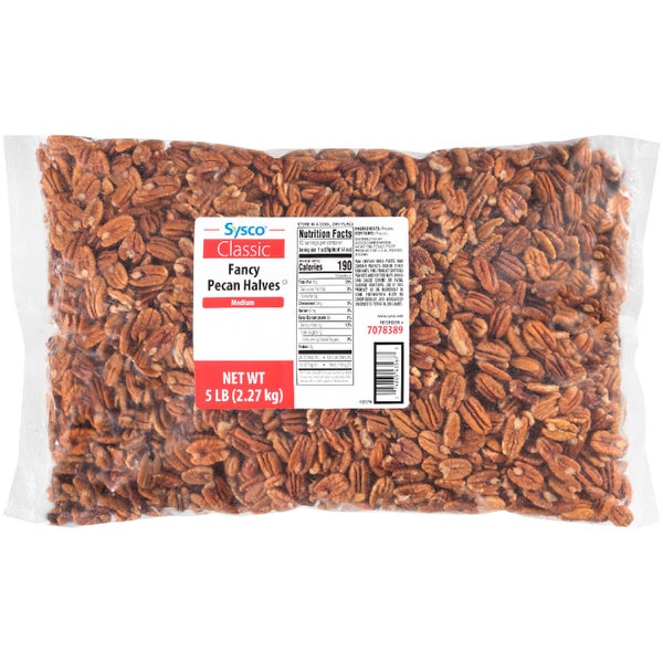 1-PACK OF PECAN HALF MED FCY RAW