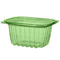 300-PACK OF Container To Go Vegware Compostable 16 oz PLA Deli Containers & Lids w/ Green Tint | 300 count