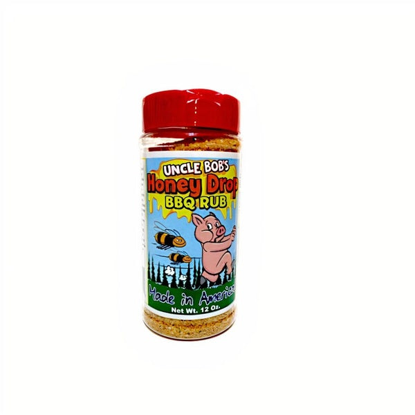 12-PACK OF Honey Drop BBQ Rub, Uncle Bob's Sauces and Rubs