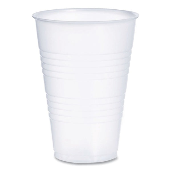 1000-PACK OF Cup Cold Dart Y14 14 oz. Durable High-Impact Polystyrene Cold Cups - Translucent, 1000 Count for Events and Catering
