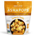 6-PACK OF AshaPops Turmeric Garlic Popped Water Lily Seeds 1oz 6-Pack