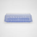 8-PACK OF Heavy Duty Container Disp 8.6x3.5x2 Blue Sushi Tray w/Lid #001 400 sets