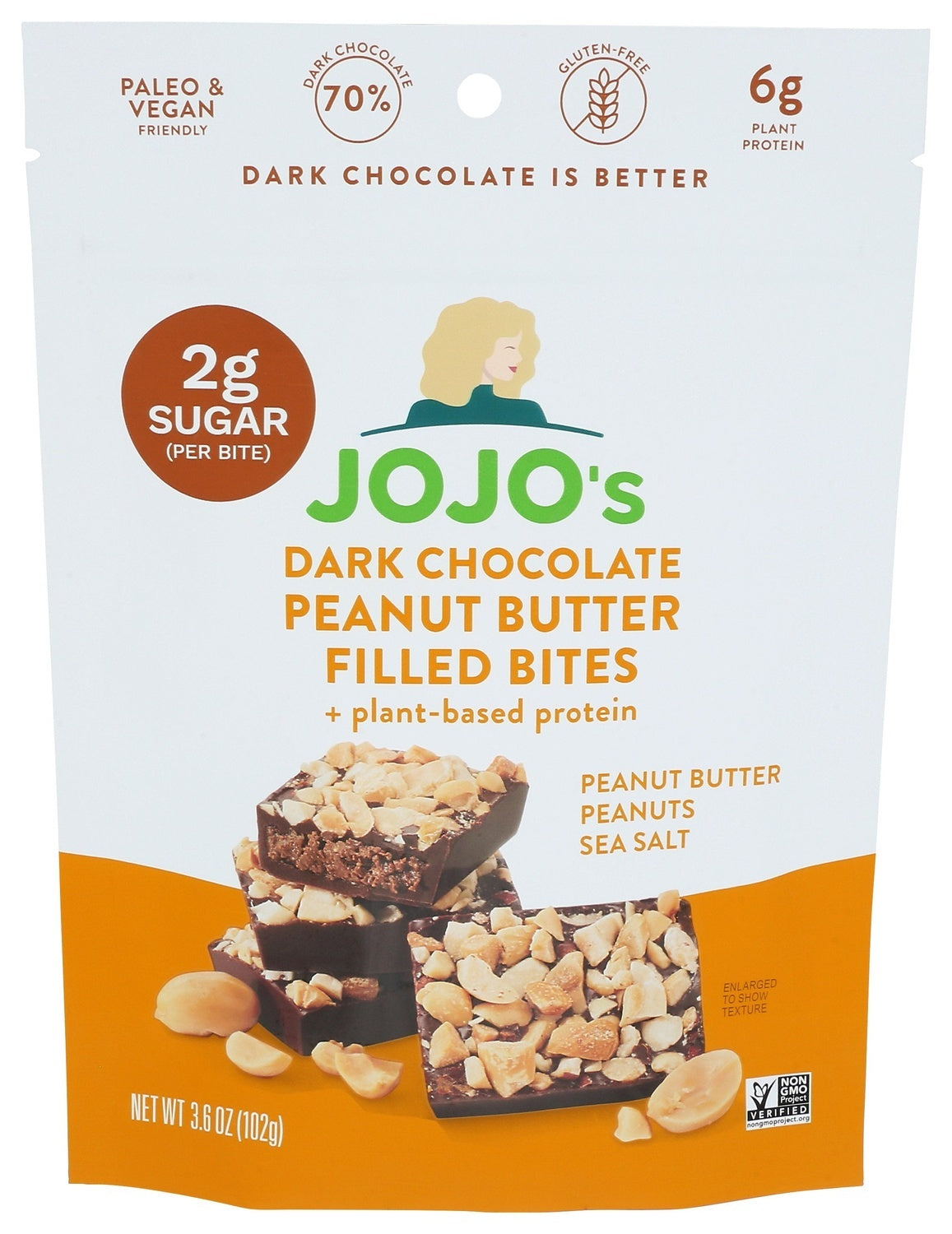 6-PACK OF CHOCOLATE DARK PEANUT BUTTER