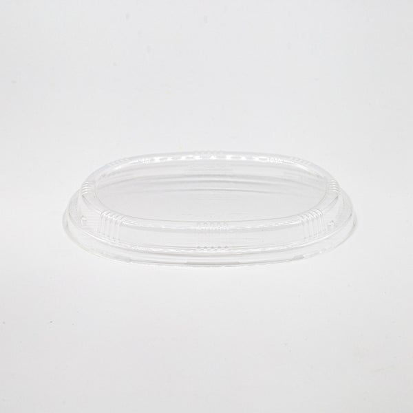 6-PACK OF Lid Container Clear Lid fits 6.7x4.7x1.8 Wooden Oval Tray WBR-06