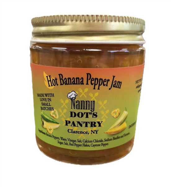 24-PACK OF Jam Hot Banana Pepper, Dots Pantry