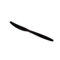 1000-PACK OF Knife Plastic Karat 1,000 ct PP Plastic Extra Heavy Weight Knives, Black