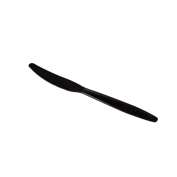 1000-PACK OF Knife Plastic Karat 1,000 ct PP Plastic Extra Heavy Weight Knives, Black