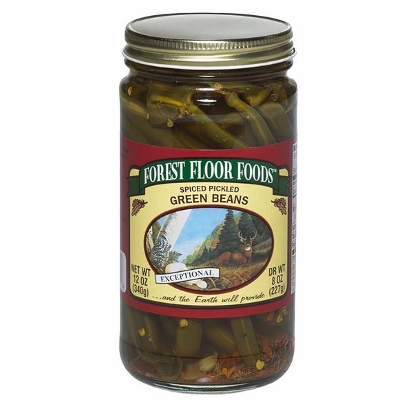 12-PACK OF Pickled Beans Spiced, Forest Floor Foods