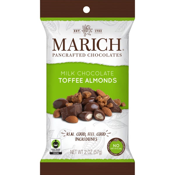 2-PACK OF CHOCOLATE MILK TOFFEE ALMONDS