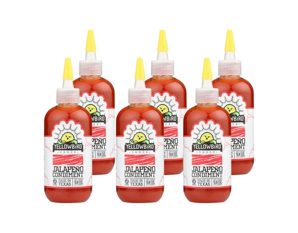 6-PACK OF Sauce Hot Jalapeno Yellowbird 9.8 oz
