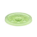 600-PACK OF Lid Togo Karat Earth 104.5mm PLA Flat Lids for 32oz Paper Cold Cups, Green - 600 pcs