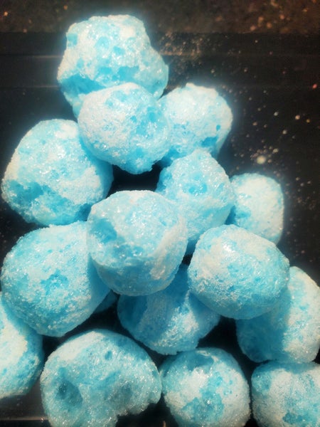 6-PACK OF Candy Freeze Dried Jolly Planets - Sour Blue Raspberry, Lumberjack's Arctic Treats