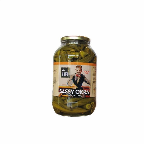 6-PACK OF Pickled Okra, Sassy Okra, Bruce Julian