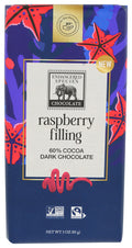 12-PACK OF CHOCOLATE BAR RASPBERRY FILLING 3 OUNCE - CASE OF 12